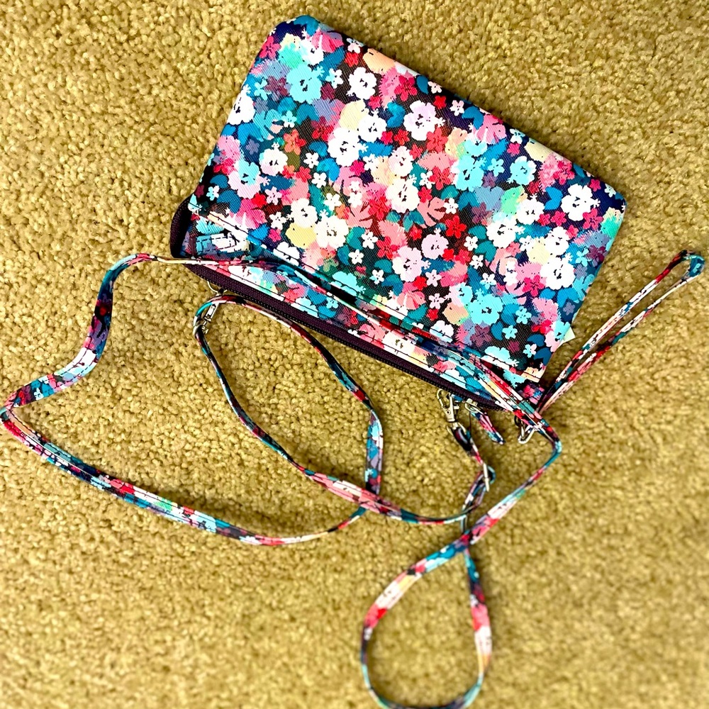 Mundi On The Move Flower Flood crossbody with safe keeper